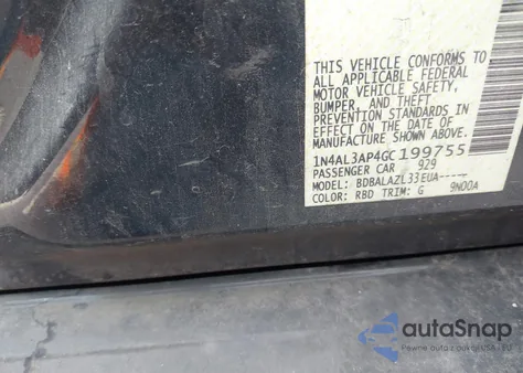 2016 Nissan Altima 2.5 z USA, uszkodzony, nr VIN 1N4AL3AP4GC199755